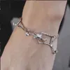 Viviennes Viviane Westwood Bracciale gioielli da donna Bracciale scheletro teschio di alta qualità stile punk unisex uomo e donna alta edizione