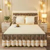 Luxo Cristal de inverno Veludo espessado Salia de cama de flanela queen size de camas acolchoadas não incluindo a fronha 240314