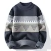 Automne Hommes Noël Cmere Pull O Cou Hommes Tops Qualité Mâle Pull Pulls Épais Chaud Pull Homme 2023 A9aT #