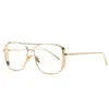 Luksusowe okulary przeciwsłoneczne w stylu skalnym dla mężczyzn kwadratowe okulary soczewki krawędzi męskie pełne ramy duże vintage złote srebrne metalowe okulary przeciwsłoneczne 7084929