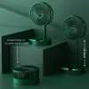 Messen Portable Camping Fan Outdoor Electric Fan USB CONCHAREBLEABLE Desktop Mini Fan Foldbar Telescopic Air Conditioner Home