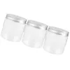 Bouteilles de stockage 3 pièces couvercle en aluminium bocaux Mason scellant en plastique confiture de miel PET avec couvercle petit