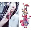36 листов 3D водонепроницаемые временные розы красные татуировки для женщин и девочек боди-арт рукав DIY наклейки блестящие татуировки красота экзотические 240309