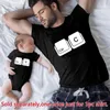 Familie Look Kopieer Plakken T-shirts Grappige Familie Bijpassende Kleding Vader Dochter Zoon Outfits Papa Mama en Mij Baby Kinderkleding 240318