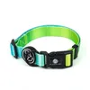 Dog Collars Medium And Large Collar Adjustable Gradient Color Pet With Quick Release Buckle Metal D-Ring For Dogs Walking