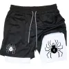 Anime Hunter X Hunter Gym Shorts para homens Surfos de performance de aranha respiráveis Summer Sports Fitn Exercício de corrida de calças curtas H4YF# 799