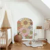 Stickers Bohemia Daisy Arch Floral Wall Decal Nursery Bedroom Selfadhesive Wallpaper Home Interior Decorative Wall Sticker Kids Rooms