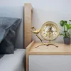 Bordklockor Pure Copper Seat Clock Modern Fashion American Living Room Desk Bird Home Furnishings Retro Crafts