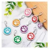 Etiqueta de perro Tarjeta de identificación Collar personalizable Etiquetas de dirección para perros Medalla con nombre grabado Gatito Cachorro Accesorios Collar de gato personalizado Ot0N4