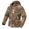 coquille douce pour hommes camoue veste tactique masculine étanche en moteur militaire bordé armée à capuche armée de chasse en plein air Q08M #