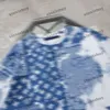 Xinxinbuy Мужская дизайнерская футболка 2024 Италия Tie-dye Letter Кешью с фруктами и принтом с коротким рукавом, хлопок, женская серая, черная, абрикосовая, S-2XL