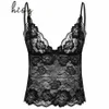 Gay Mens Sissy Lingerie Sleevel Lace Blouse Tank Shirt Camisole Top Voir à travers Crossdr Deep V Neck Nightwear Vêtements de nuit f1Jq #