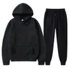 Ensembles pour hommes Sweats à capuche + Pantalons Automne Hiver Sweat à capuche Pantalon de survêtement Fi Slim Fit Hommes Set Sweat à capuche Pantalon Hip Hop Pull à capuche G5tg #