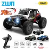 Samochód elektryczny/RC ZWN 1 16 70 km/h lub 50 km/h 4WD RC samochód z pilotem LED Control Cans Sight Prędkość Drift Monster Truck dla dzieci vs WLTOYS 144001 Toys T240325