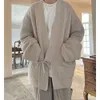 Autumn and Winter Lazy Sweater, Men's Knitted Cardigan, Chinese Style Outerwear with A Sense of Vintage V-neck, Niche Jacket