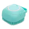 Hondenverzorging Kattenbadborstel Kam Sile Rubber Huisdier Mas Haar Vacht Reiniging Zachte Shampoo Dispenser Voor Korte Langharige Honden En Katten Dr Dhzqd