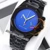 K8F 41mm 26238 1017 Alyx 9SM Designer VK Cronografo al quarzo Orologio da uomo Senza marcatori Quadrante nero PVD Bracciale in acciaio nero Cronometro Orologi da uomo HelloWatch A46A