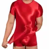 Solide Sexy Mince Transparent T-shirt Pour Hommes Serré Super Élastique Manches Courtes Débardeur Corsage Lingerie Érotique Sheer Gilet Mâle Tee s7lI #