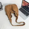 Minimalist Style Solid Shoulder Bags 100% Cotton Unisex Solid Crossbody Bags Canvas Packages South Korea Casual Messenger Bags 240309
