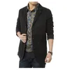 Merk Hoge Kwaliteit Herfst Winter Mannen Casual Blazer Heren Puur Katoen Pakken Jassen Mannelijke Militar Masculino Streetwear 240313