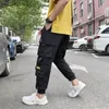 2020 New Cargo Pants Men Hip Hop Loose Multiple pockets Overalls Leisure trousersjogging Street outfit Elastic Waist Men Pants I6jG#