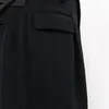 Pantalon Capri décontracté pour hommes de style Yamamoto Yoko, jupe sarouel noire super ample et serrée 63y5 #
