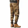 Novas calças de carga casuais sweatpants homens vintage streetwear solto calças táticas militares carga homem calças roupas táticas q7F1 #