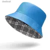 Cappelli a tesa larga Cappelli a secchiello Nuovo moda portatile sexy tinta unita pieghevole pescatore cappello da sole all'aperto cappello a secchiello per uomo e donna cappello multi stagione C24326