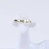 Pierścienie klastra hurtowa próbka przycisk Pearl Pierścień Kobiety biżuteria słodkowodna regulowana