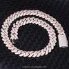 20 Mm 4 Rijen Hiphop Diamond Cubaanse Link Chain GRA Moissanite Sterling Sier Gouden Plaat Fijne Sieraden Kettingen Armbanden