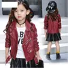 Baby Girls Boy Overwear Spring Autumn Winter PU Coat Jacket Kids Fashion Leather Jackets Children Coats Overwear Clothes 240319