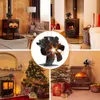 1pc 6 Blades Wood Burning Stove Fireplace - Silent Motors Heat Powered Circulates Warm/heated Air Eco Pellet/wood/log Stoves, Winter Cocoon with Magnetic