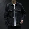 new Denim Jacket Men Black Jeans Jackets Coats Causal Streetwear Bomber Jacket Mens Turn Down Collar Outerwear Plus Size M-5Xl Y7K7#