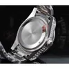 2021 Stal nierdzewna Full Diamond Men and Women's Quartz 3-Pin Watch