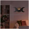 Inne wystrój domu kryształowy stojak na rustykalną półkę do przechowywania w kształcie księżyca dekoracyjna do biżuterii Kosmetyki Kosmetyczne świece Dr dhlim