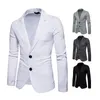 Herrenanzüge Herren Casual Slim Fit Grauer Anzug Blazer Männliche Jungen Plus Größe Frühling Herbst Männer Top Party Wear XXL