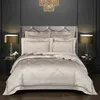 Vintage Jacquard 1000TC Egyptian Cotton Duvet Cover set Super King Family size Bedding set Comforter Cover Fitted sheet 4/7Pcs 240314