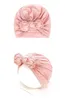 14 pcslot Baby Toddlers Knot bow Turban Hat Top Cotton Head Wrap Shower Gift 240313