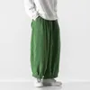 2022 Autumn Men Wide Leg Straight Pants Men Corduroy Solid Color Oversize Trousers Male Thick Warm Japen Style Streetwear Pants D3SI#