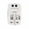 All-in-One-Universal-Adapter für internationale Stecker, 2 USB-Anschlüsse, Weltreise-Wechselstrom-Ladegerät-Adapter, AU-US-UK-EU-Konverter