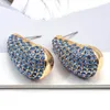 Boucles d'oreilles en peluche Crystal de charme à la mode pour femmes Fashion chic de luxe Rhingestone Drop accessoires