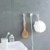 Ganci Gancio senza perforazione Organizzatore di ganci Elettrodomestico per cucina Portaoggetti da bagno Decorazione da parete trasparente