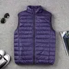 Ultralight down Vest Men 2024 New Plus Size Sreevel Duck Down Waistcoat Puffer Feather Padded Warm Packable Jacket 4XL B4RP＃