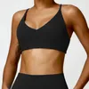 Yoga Outfit Femmes Cross Strap Sous-vêtements de sport Top Push Up Sport Soutien-gorge Gym Crop Brassiere Fitness Soutien-gorge respirant