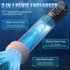 Elétrica LCD Penis Bomba Ampliação Estender Trainer Masculino Masturbadores Cup Dick Sex Toys para Homens 240312