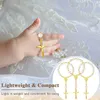 Ciotole 30 pezzi Rosario battesimo Perline acriliche Mini rosari con croce per la prima comunione Bomboniere