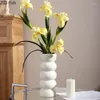 Vases Minimalisme Fils Vase En Céramique Décoration De Bureau Fleurs Artificielles Florales Arrangement De Fleurs Décoratives Décor À La Maison Moderne