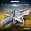 UCS Venator Republic Attack Cruiser Destroyer Set Building Blocks 05077 MOLD KING Star Plan Toy MOC-0694 Mattoncini da assemblaggio Giocattoli di compleanno Regali di Natale per bambini