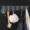 Crochets colle plastique transparente cuisine salle de bains cintre mural sans clous
