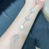 Brace Charme Van Bracelet Clover à quatre feuilles Mode polyvalente V Bijoux Seiko à 18 km épaissis